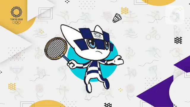 Ilustrasi badminton/bulutangkis Olimpiade Tokyo 2020