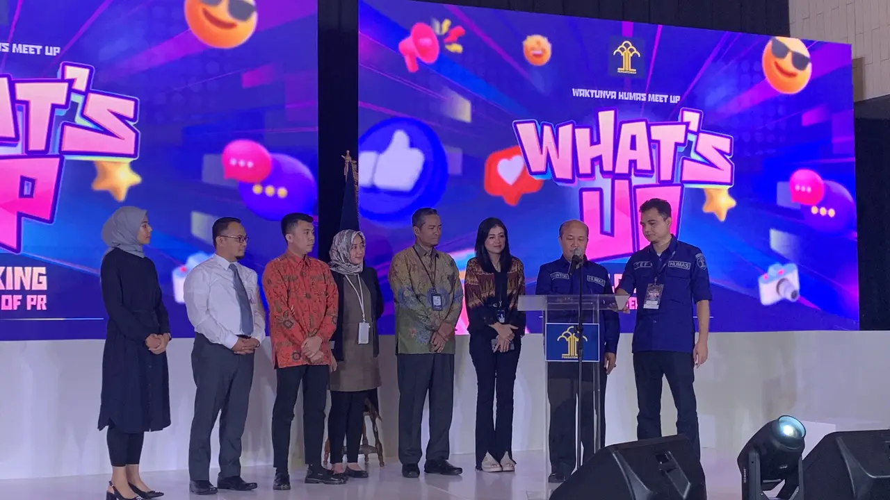 Kementerian Hukum dan Hak Asasi Manusia menggelar acara bertajuk ‘What’s Up’ atau ‘Waktunya Humas Meet Up’. (Foto: Liputan6.com/Natasha KA)