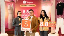 Media Gathering Shopee 8.8 Grand Beauty &amp; Fashion Festival - Pintar Bergaya Bijak Belanja bersama Tantri Namirah &amp; Haykal Kamil, Pasangan Selebriti dan Konten Kreator serta Dian Fiona, Co-Founder JINISO.