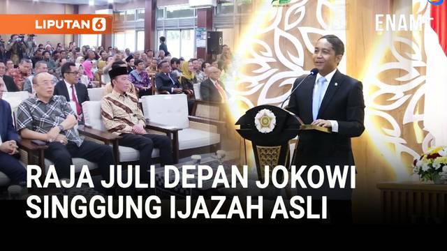 Presiden RI ke-7 Joko Widodo (Jokowi) hadir dalam acara Rapat Senat Terbuka Dies Natalis ke-62 Fakultas Kehutanan UGM, Jumat (17/10). Kehadiran Jokowi membuat seluruh tamu yang hadir terkejut. Bahkan beberapa dari mereka, ingin berfoto bersama Jokowi...