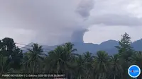 Gunung Dukono 2 Kali Erupsi Pagi Ini Rabu 21 Mei 2025, Kolom Abu Capai 1.600 Meter