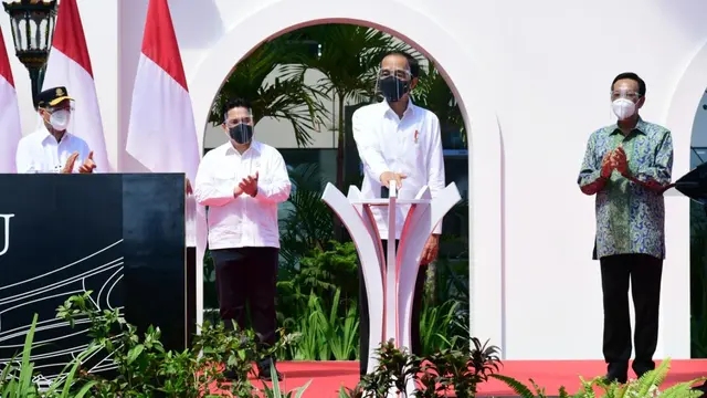 Presiden Joko Widodo meresmikan Bandara Internasional Yogyakarta yang terletak di Kabupaten Kulon Progo. (Muchlis Jr/Biro Pers Sekretariat Presiden)