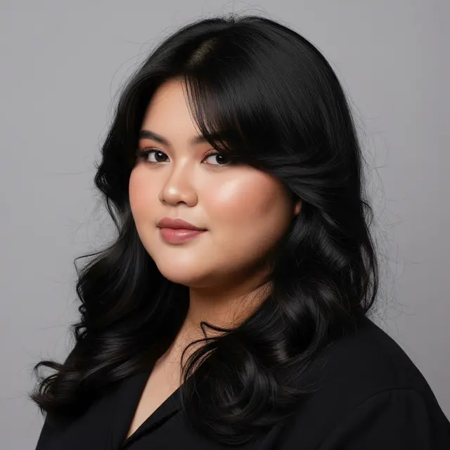 Model Rambut Wanita Panjang untuk Wajah Bulat dan Pipi Tembem (Gemini AI)