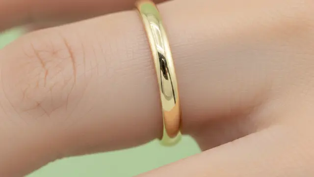 Model Cincin Emas Tipis yang Tidak Terlihat Murahan. AI