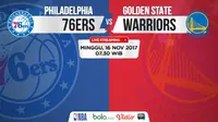 Golden State Warriors Vs Philadelphia 76ers (Bola.com/Adreanus Titus)