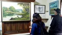 Lukisan realis naturalis dalam pameran bertajuk Banyumas Tiga Zaman, di Purwokerto, 31 Maret-30 April 2019 (Foto: Liputan6.com/Nugroho P untuk Muhamad Ridlo)