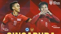 Piala AFF - Duel Pemain - Singapura Vs Timnas Indonesia - Faris Ramli Vs Witan Sulaeman (Bola.com/Adreanus Titus)