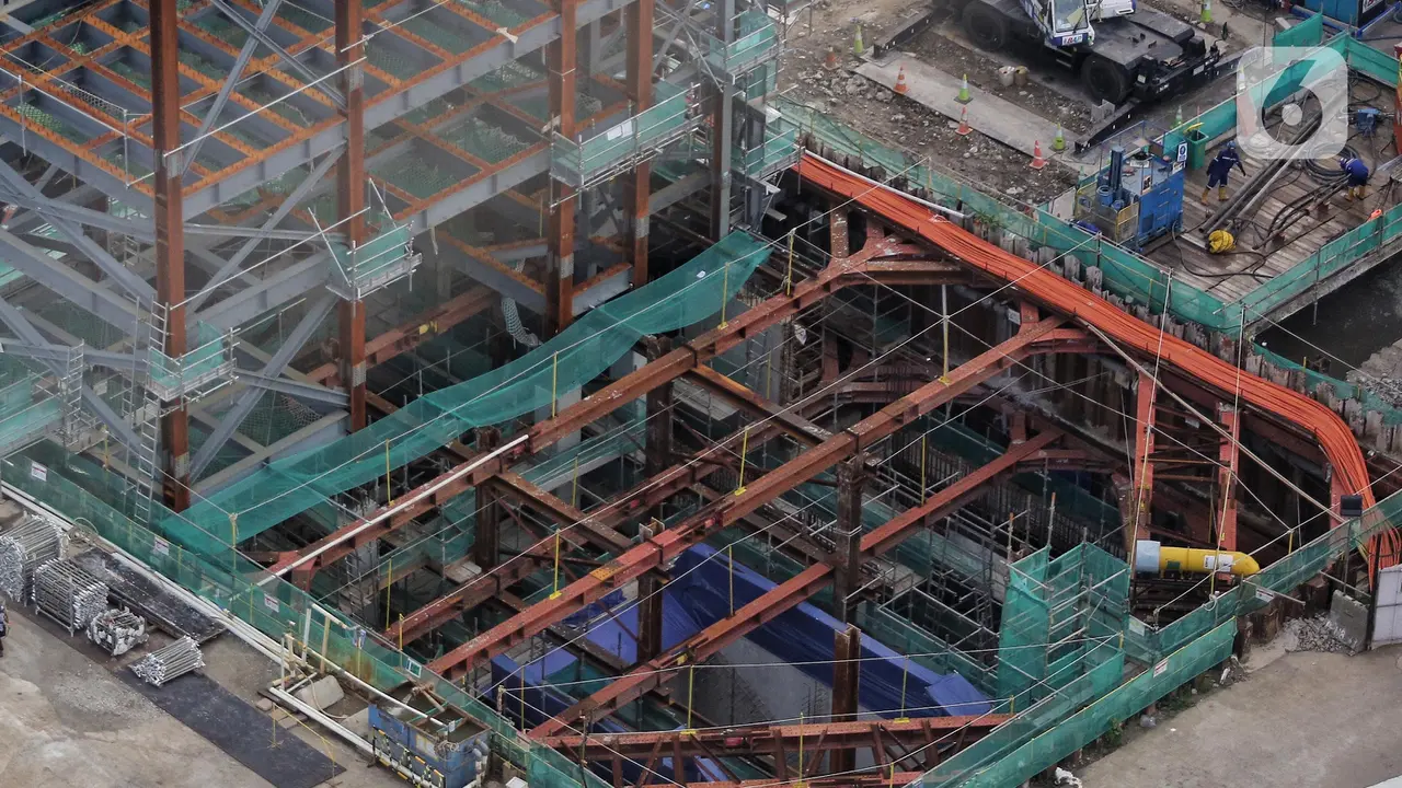 Progres Proyek Pembangunan Stasiun MRT Jakarta Fase 2A