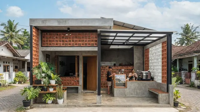 Rumah Plus Warung yang Hemat Biaya dan Fungsional