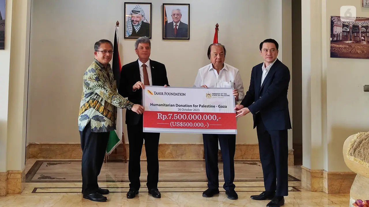 Konglomerat Dato Sri Tahir Donasikan Rp7,5 Miliar Untuk Palestina, Berfokus pada Sektor Kesehatan