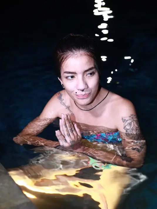 Bintang.com berkesempatan bersama Sheila Marcia di Bali. (Galih W. Satria/Bintang.com)