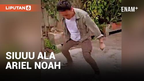 VIDEO: Viral! Ariel Noah Main Bola di Jalanan Bareng Bocah
