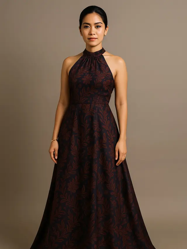 Model Gaun Panjang Batik Pesta (Foto: ChatGPT)