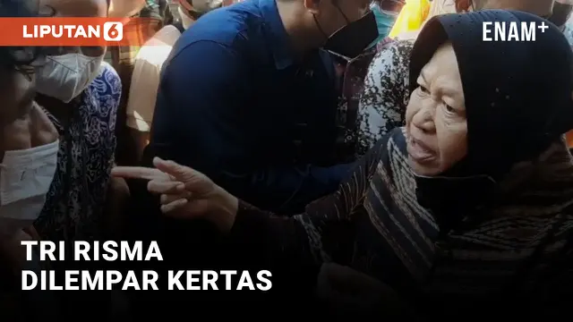 Pantau Penyaluran BLT BBM, Mensos Tri Risma Dilempar Kertas oleh Warga | Liputan6