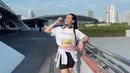 "Walaupun kadang capek banget rasanya tapi tetap optimis gamau berhenti sampai finish," tulisnya. [Foto: Instagram/aaliyah.massaid]