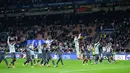 AC Milan mencatat kemenangan perdana dalam Liga Champions musim ini setelah mengalahkan Club Brugge 3-1 di Stadion San Siro, Milan, Rabu dini hari WIB. Tijjani Reijnders tampil efektif dan memborong dua gol buat Milan. (AP Photo/Antonio Calani)