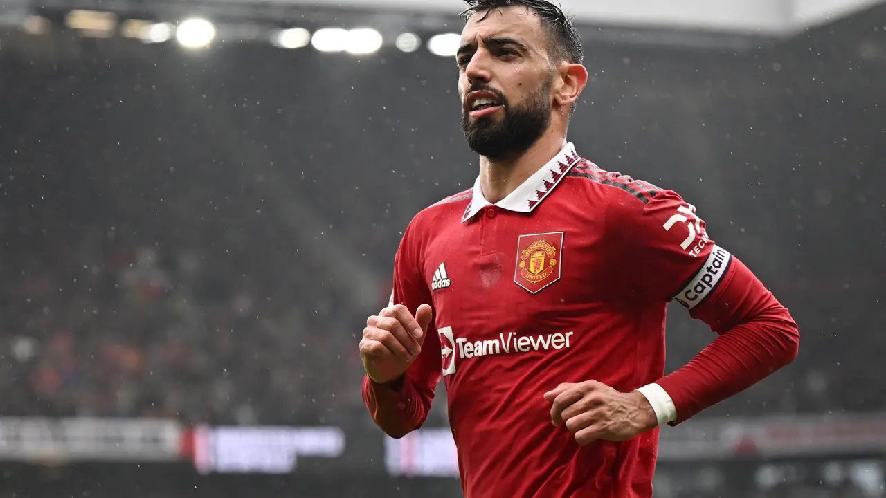 Gelandang Manchester United, Bruno Fernandes.