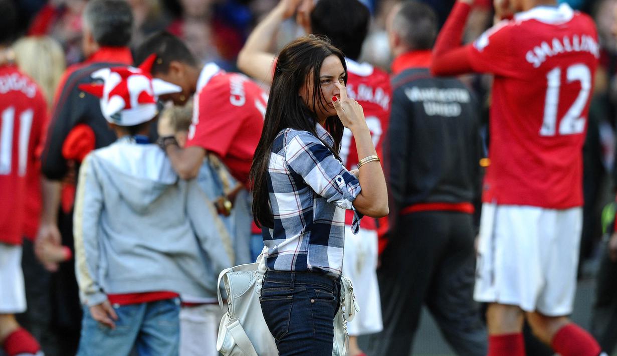 Hubungan Ryan Giggs dan Stacey Cooke akhirnya kandas pada 2017 lalu. Salah satu penyebabnya, Ryan Giggs kembali selingkuh. (Foto: AFP/Paul Ellis)