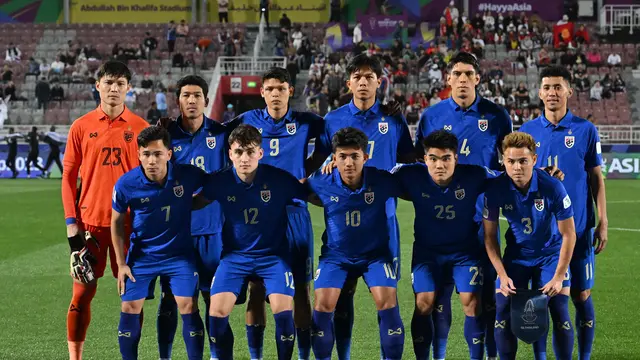 FOTO Skuad Thailand di Piala Asia 2023