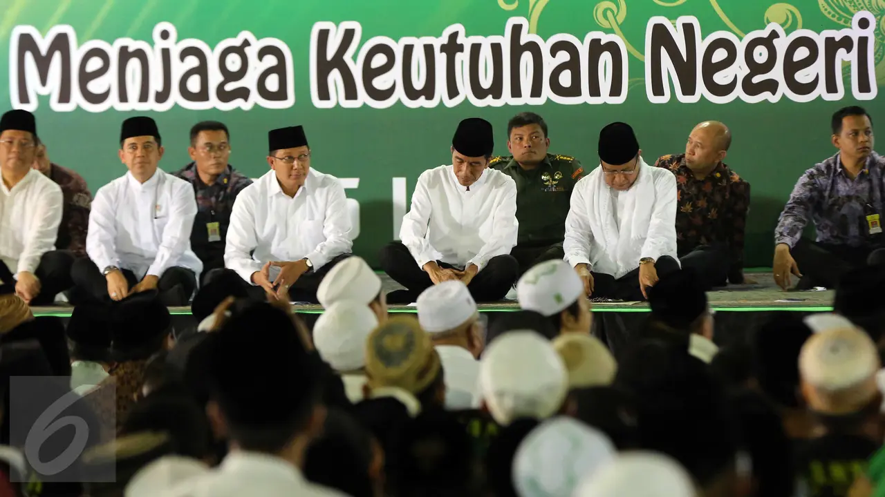 Presiden Jokowi Istighosah Bersama Tokoh NU