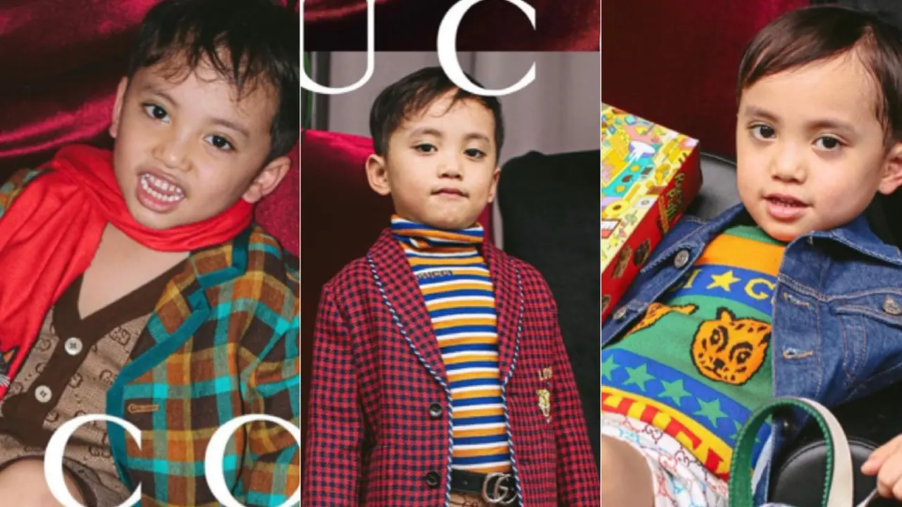 Gaya Xabiru Anak Rachel Vennya Ikut Gucci Model Challenge
