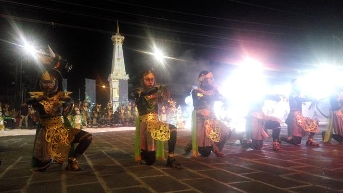 Setiap kecamatan di Yogyakarta menampilkan satu karakter wayang japi-kapi dalam WJNC ke-4. (Liputan6.com/ Switzy Sabnadar)