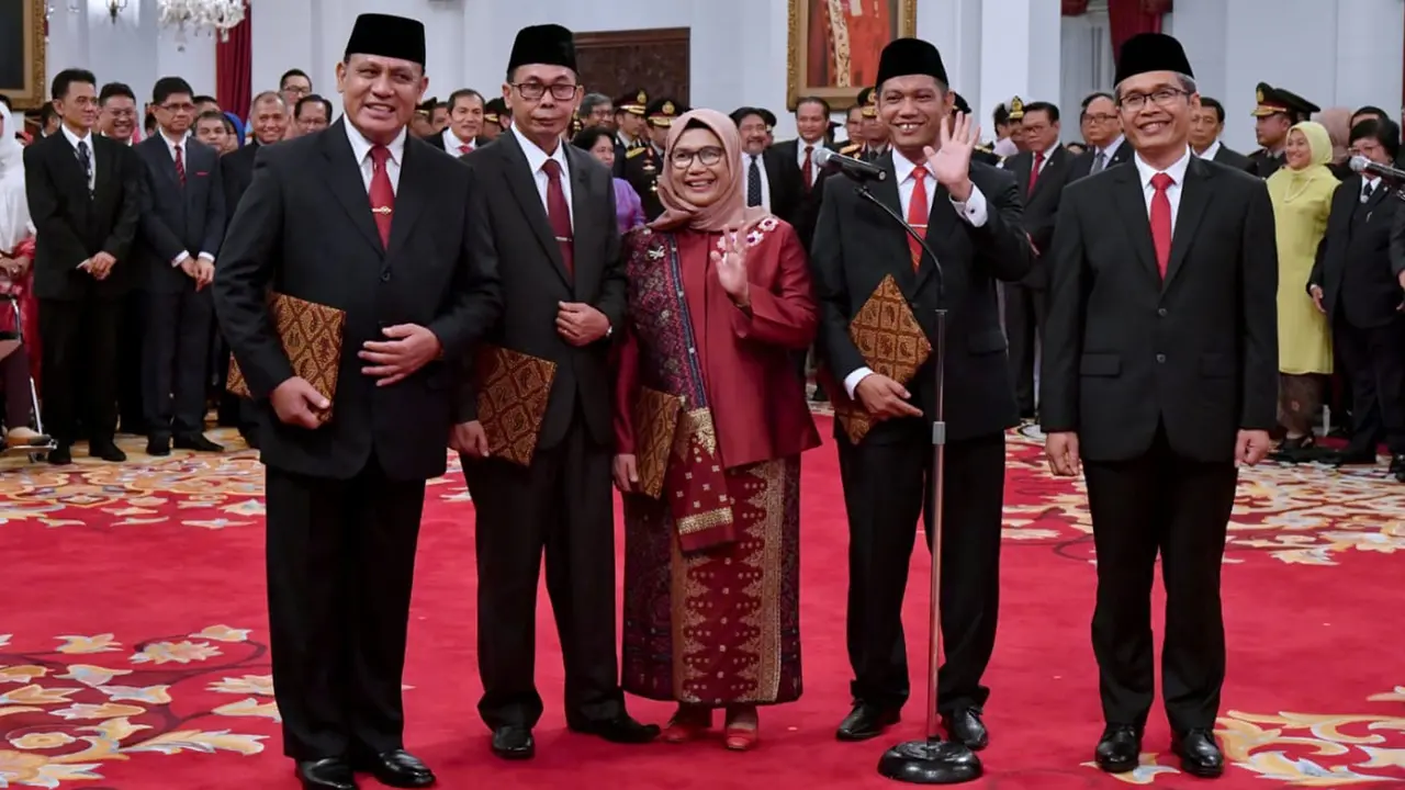 Presiden Jokowi Resmi Lantik Pimpinan KPK Periode 2019-2023