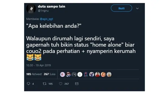 Jawaban Netizen Saat Ditanya ‘Apa Kelebihan Anda’