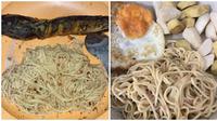 Potret Toping Spaghetti Ini Nyeleneh. (Sumber: X/@convomf/@_jaeshin)