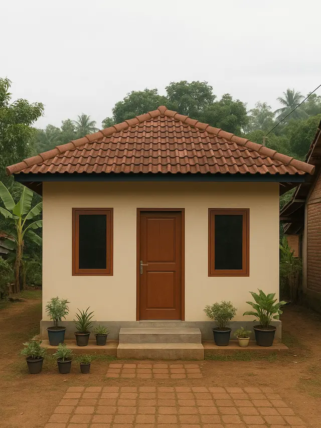 Rumah Sederhana di Kampung Ukuran 5x7 (Foto: ChatGPT)