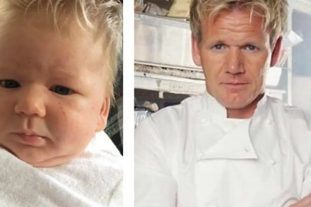 Miripkah Bayi Ini dengan Koki Selebriti Dunia, Gordon Ramsay?