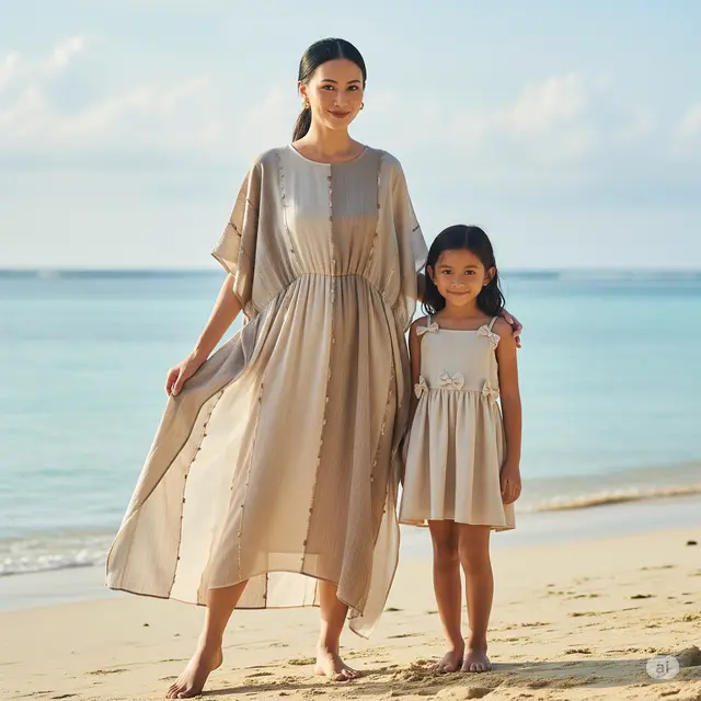 6 Inspirasi Outfit ke Pantai Ibu dan Anak Perempuan yang Stylish dan Nyaman