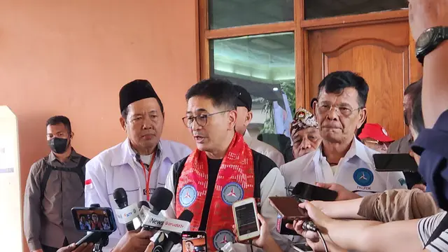Ketua TPN Ganjar-Mahfud Arsjad Rasjid saat ditemui wartawan di Cawang, Jakarta, Selasa (28/11/2023).