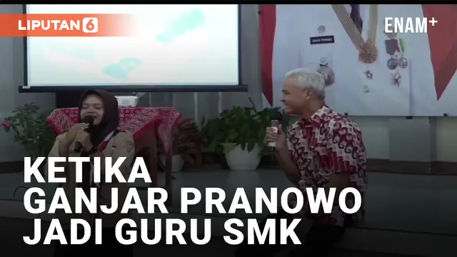 Ganjar Pranowo Mengajar di SMK 1 Binangun Cilacap
