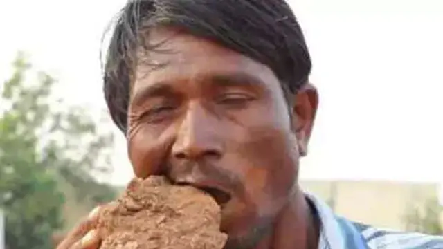 Aneh, Lelaki Ini Kunyah 3 Kg Material Bangunan Setiap Hari