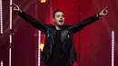 Liam yang mengawali karier di ajang X-Factor pada tahun 2008 itu memberi klarifikasi lewat Twitternya terkait tuduhan sebagai homophobia baru-baru ini. (Bintang/EPA)