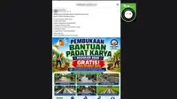Cek Fakta: Hoaks Link Pendaftaran Bantuan Padat Karya Reguler 2026