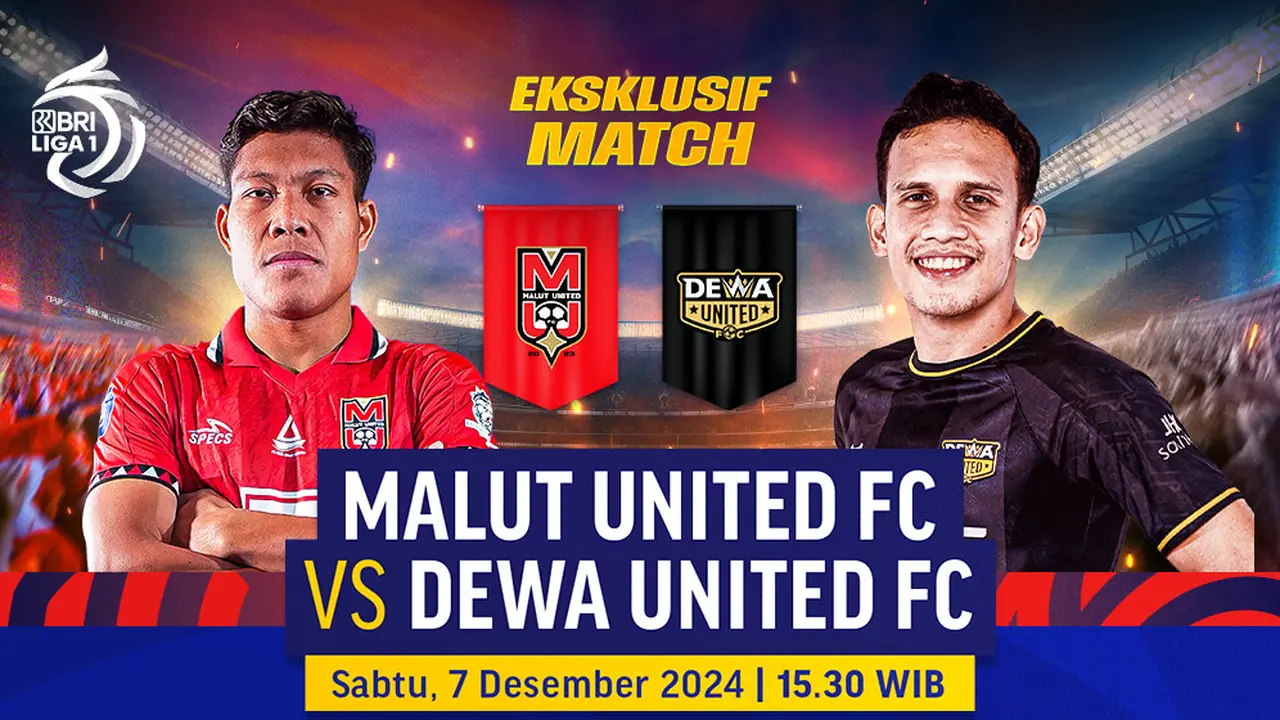 Pertandingan Eksklusif BRI Liga 1: Malut United FC vs Dewa United FC di Vidio