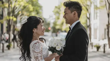 Pengantin Berpegangan Tangan Di Pernikahan Outdoor Gambar Unduh Gratis Foto 501193408 Format Gambar Jpg Lovepik Com