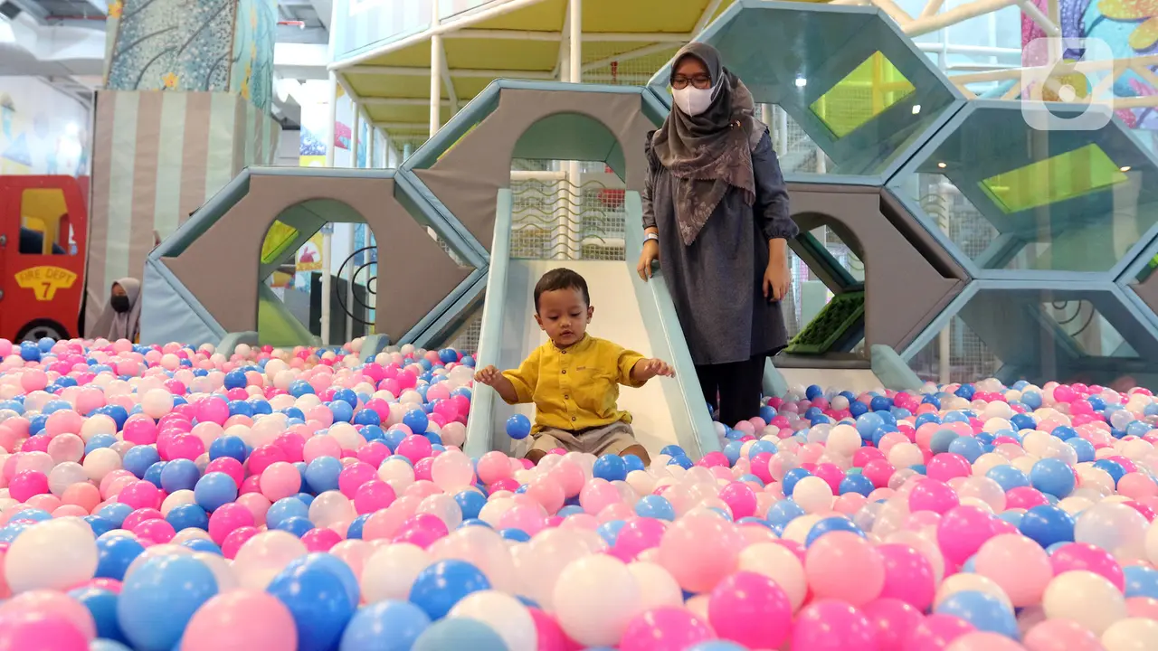 FOTO: Tempat Permainan Anak di Mal Sudah Mulai Beroperasi
