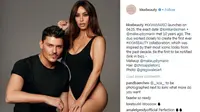 Kim Kardashian berkolaborasi dengan Mario Dedivanovic untuk merilis koleksi makeup terbaru (instagram/kkwbeauty)