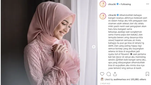 Citra Kirana dan Erica Putri (Foto: Instagram/@citraciki)