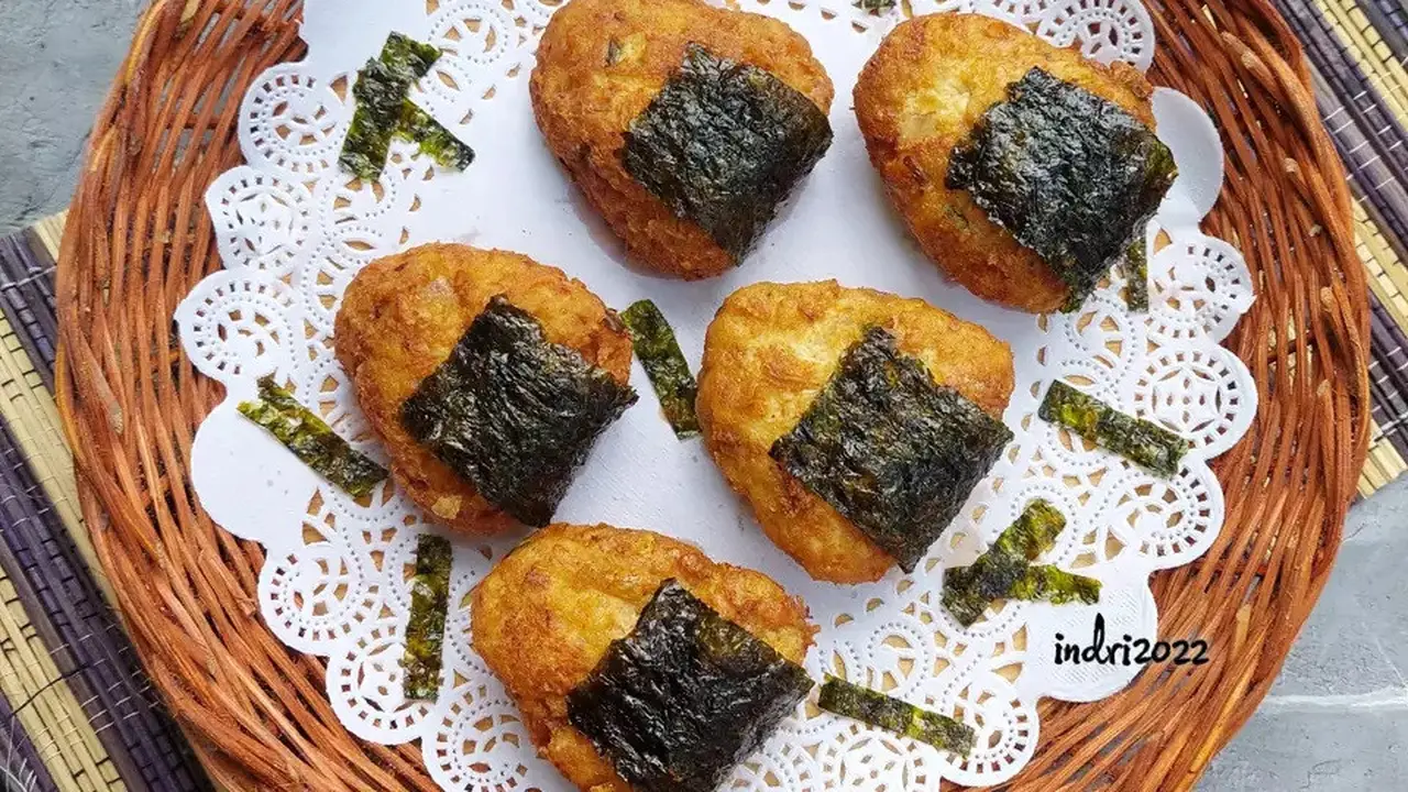Resep onigiri tahu. (dok. Cookpad @indriana)
