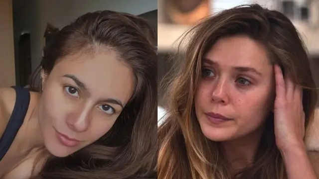 6 Bukti Wulan Guritno Mirip Elizabeth Olsen, Bak Saudara Kembar