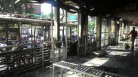 Transjakarta Terbakar, Halte Salemba UI Porak Poranda