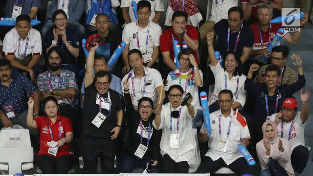 Saksikan Laga Final, Megawati dan Menteri Jokowi Terlihat Tegang di Istora