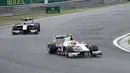 Rio Haryanto saat berlomba di Feature Race GP2 Hungaria. (Bola.com/Reza Khomaini)