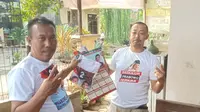 Kegiatan pendukung Prabowo-Girban, relawan Bolone Mase Jepara di Kecamatan Batealit, Jepara. (Ist).