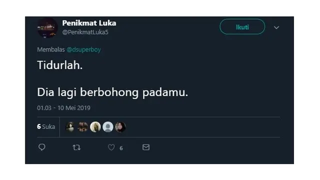 Nasehat Netizen Agar Segera Tidur Saat Cinta Tak Berbalas