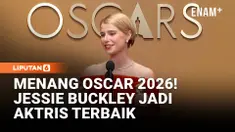 Aktris Jessie Buckley meraih penghargaan Aktris Terbaik di ajang Academy Awards atau Oscar 2026 lewat perannya dalam film “Hamnet”. Buckley mengatakan kebahagiaan itu terasa spesial karena bertepatan dengan pengalaman pribadinya bersama sang putr...